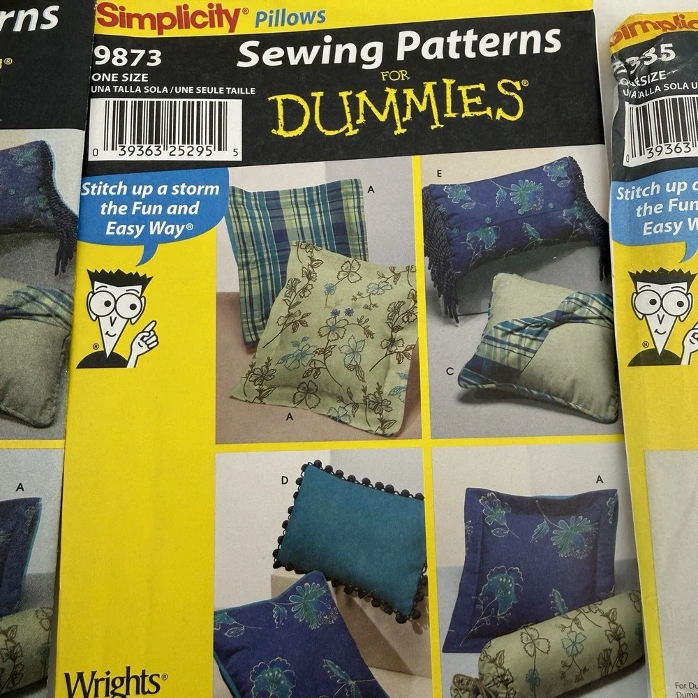 Simplicity Sewing Patterns Home Decor Uncut Sewing Patterns For Dummies 6 Packet